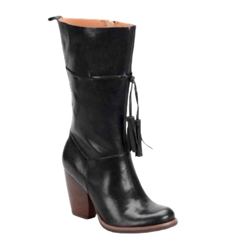 Kork-Ease Black Heeled Boots